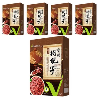 Vilson 米森 有機枸杞子, 135g, 5盒