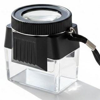 고배율 확대경 돋보기 루페 목걸이형, 블랙, 1개