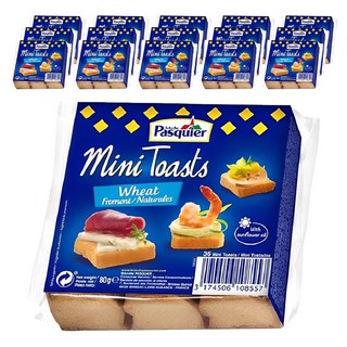 Pasquier 派斯格 迷你吐司餅乾, 80g, 16個