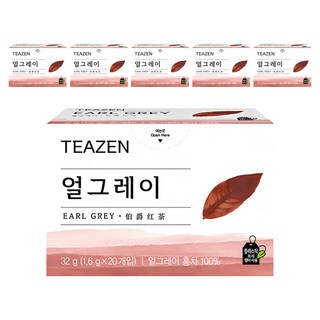 TEAZEN 茶禪 伯爵紅茶茶包, 1.6g, 20包, 6盒