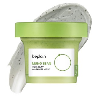 beplain 苾沛恩 [純素美妝] 綠豆毛孔泥膜 水洗式面膜 120ml, 1入, 1個