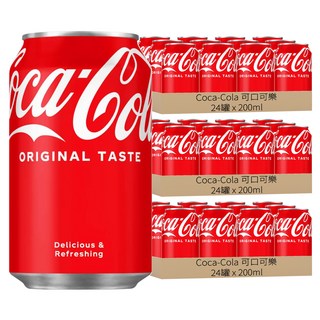 Coca-Cola 可口可樂 迷你罐原味套裝 隨時暢快 獨特美味 自1886年傳承, 200ml, 96罐