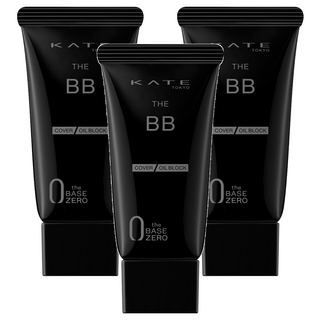 KATE 凱婷 台灣公司貨 零瑕肌密高遮瑕控油BB霜 SPF21 PA++, EX-1, 30g, 3個