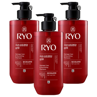 RYO 呂 全方位頭皮養護洗髮精 染燙受損, 480ml, 3瓶