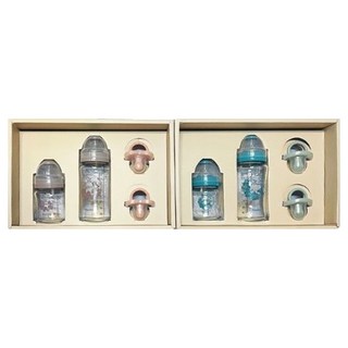 basilic 貝喜力克玻璃奶瓶禮盒 1入 - 安全耐熱玻璃材質 防脹氣設計, 莫蘭迪, 360ml