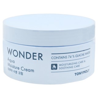 TONYMOLY Wonder 水潤保濕霜, 含74%冰川水保濕, 舒緩護理, 300ml, 1罐
