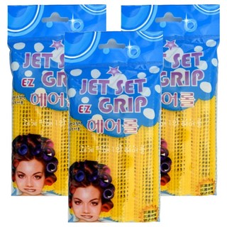 JET SET EZ grip 髮捲, 黃色, 12個