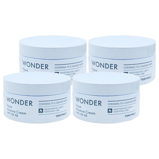 TONYMOLY Wonder 水潤保濕霜, 含74%冰川水保濕, 舒緩護理, 300ml, 4罐