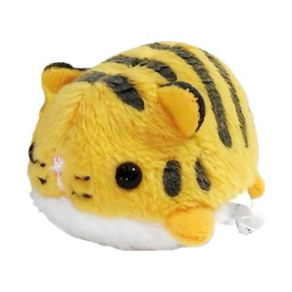 迷你動物造型沙包娃娃，毛絨玩具，適合6歲以上兒童, 小黃虎, 1個