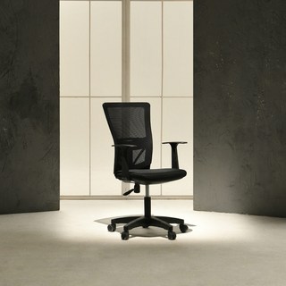 바른자세연구소 노마진세트 의자, 블랙 + 네이처블랙