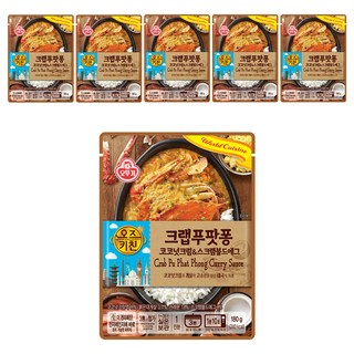 OTTOGI 不倒翁 Oz Kitchen泰式軟殼蟹黃咖哩醬調理包, 180g, 6包