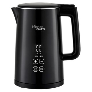 BOLLITORE 數顯電熱水壺 1.5升大容量 304不鏽鋼內膽 1200W大功率 STRIX溫控器 7段溫控模式, KT020