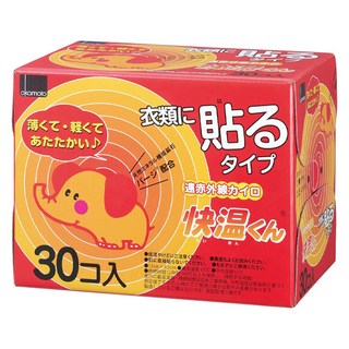 Okamoto 岡本 快溫暖暖包 貼型 30包 Set, 持續發熱, 溫度均勻釋放, 1盒