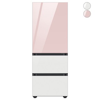 [색상선택형] 삼성전자 BESPOKE 김치플러스 키친핏 313L 3도어 냉장고 방문설치, RQ33C74B2AP