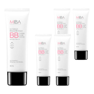 MIBA 鈣離子礦物BB霜 SPF50+ PA+++, 單色, 50ml, 5條