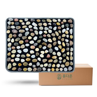 Hyudaon赤腳健走超高密度鵝卵石指壓墊 中型, 1個, 鵝卵石路