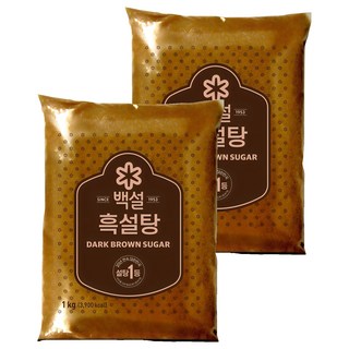 CJ BEKSUL 白雪 黑糖, 1kg, 2個