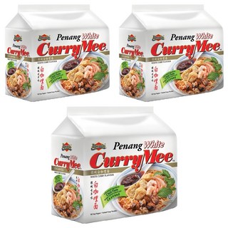 Ibumie 益福 檳城白咖哩湯麵 經濟包 麵條Q彈有勁 口感不軟爛 辛香料獨特 風味自然美味, 12包