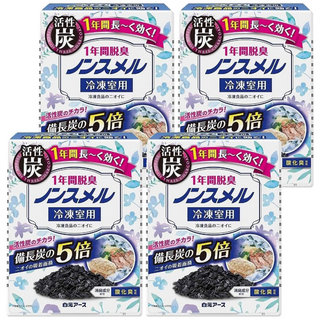 Hakugen Earth 白元 冰箱除臭劑 冷凍專用 B082 藍盒, 20g, 4包