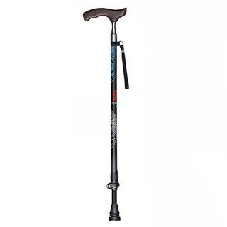 pioneer 開拓者 老人杖 80%碳手杖 雞翅木手柄, 網紋純黑, 1個