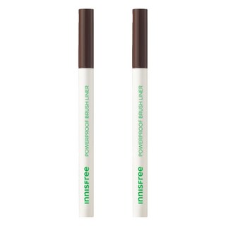 INNISFREE 超強效不暈染眼線液 0.6g, 02 Brown, 2支