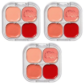 손앤박 글로우 레이어링 립앤치크 팔레트 4g, 01 웜레이어, 3개