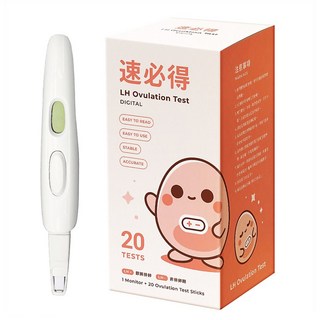 速必得 數位排卵檢測筆 電子筆 + 檢測棒 20支, 1組, 1入