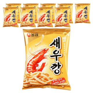 농심 쌀새우깡, 80g, 10개
