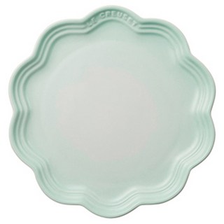 LE CREUSET 荷葉邊盤 18公分, 1入, 冰綠