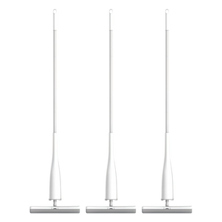 藍小魚 不發硬四面擠水海綿拖把, 3支, 33 x 8 x 130cm