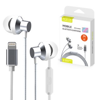 NUCLE iPhone 8-pin 手機耳機, NCME-02, 銀白色