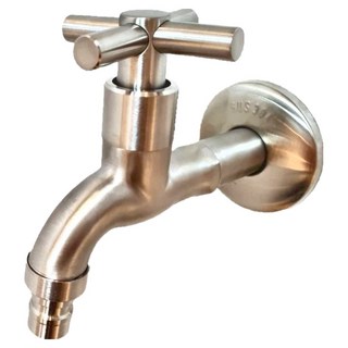 LEADER 麗達 304不鏽鋼 十字開關長栓 搭配起泡接頭 T911 不鏽鋼原色 350g, 1入