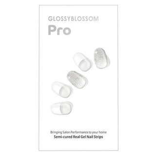 GLOSSYBLOSSOM Baking 美甲貼紙 Set 28入, 永恆白款, 1組