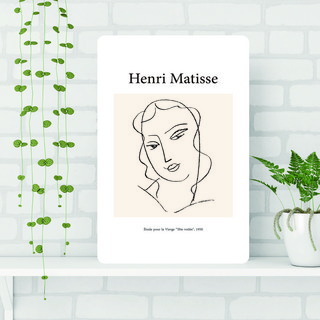 I CAN COMPANY 韓國製 可摺疊畫框桌 小, 亨利馬諦斯-蒙著面紗的女人