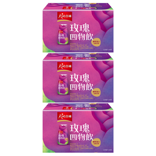 天地合補 膠原蛋白玫瑰四物飲 添加玫瑰果, 6瓶, 720ml, 3盒