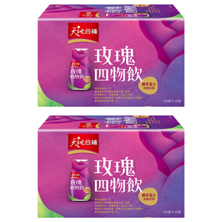 天地合補 膠原蛋白玫瑰四物飲 添加玫瑰果, 6瓶, 720ml, 2盒