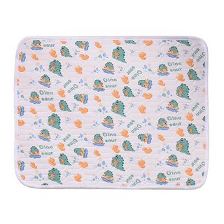 乳膠涼感墊 L(60 x 45cm) 白色恐龍 可愛寵物 夏季透氣散熱, 1個