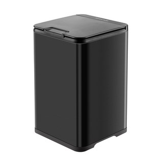 NINESTARS 納仕達 動態感應不鏽鋼垃圾桶 DZT-10-35BK, 黑色