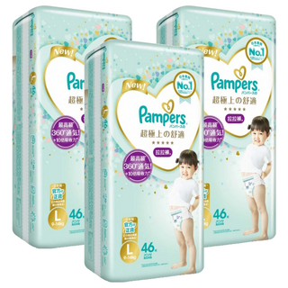 Pampers 幫寶適 台灣公司貨 一級幫拉拉褲/尿布 9~14kg, L, 138片