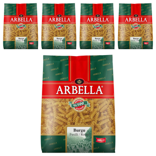 ARBELLA 阿貝拉 螺絲麵 杜蘭小麥粉, 500g, 5包