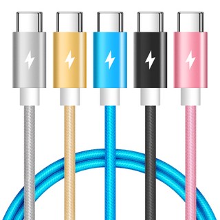 홈플래닛 PD 60W CtoC 초고속충전 패브릭 케이블, 혼합색상, 5개, 1.5m