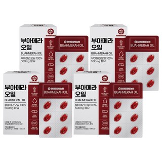 참앤들황토농원 부아메라 오일, 4개, 30정