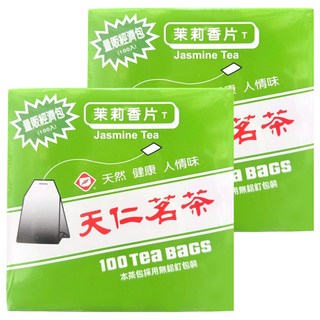 天仁茗茶 茉莉香片 量販經濟包, 2g, 100包, 2盒