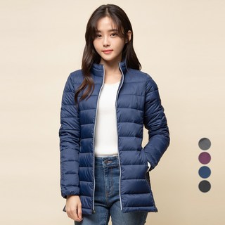 CARET 女款輕量修身絎縫拉鍊保暖外套