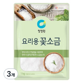 清淨園 料理用花鹽, 3個, 1kg