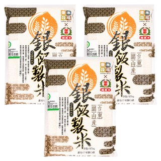 樂米穀場 台東關山產銀飯製米 日本銀飯等級好米, 1.5kg, 3包, 壹等米