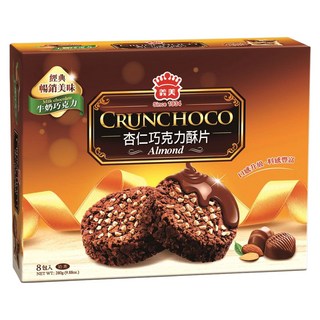 義美 杏仁巧克力酥片 牛奶巧克力, 280g, 1盒