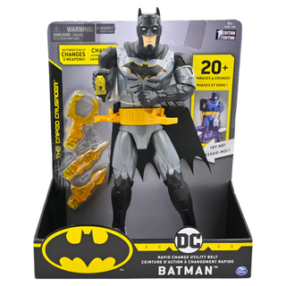 SPIN MASTER DC 蝙蝠俠系列12吋 聲光人偶 快速更換腰帶 20+短語和聲音, 1個