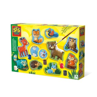 SES DIY創意石膏彩繪 森林動物 Set, 1盒