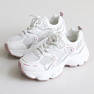 常客姐姐 女款增高網眼網紗時尚渥太華運動鞋 5cm